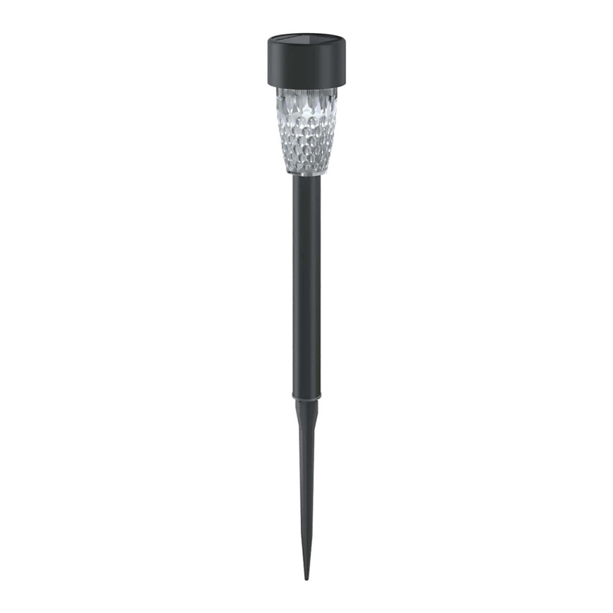 Aigostar - LED Solarna svetilka LED/0,006W/1,2V 40 mAh 29,7 cm črna 6500K IP44