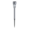 Aigostar - LED Solarna svetilka LED/0,006W/1,2V 40 mAh 29,7 cm mat krom 6500K IP44