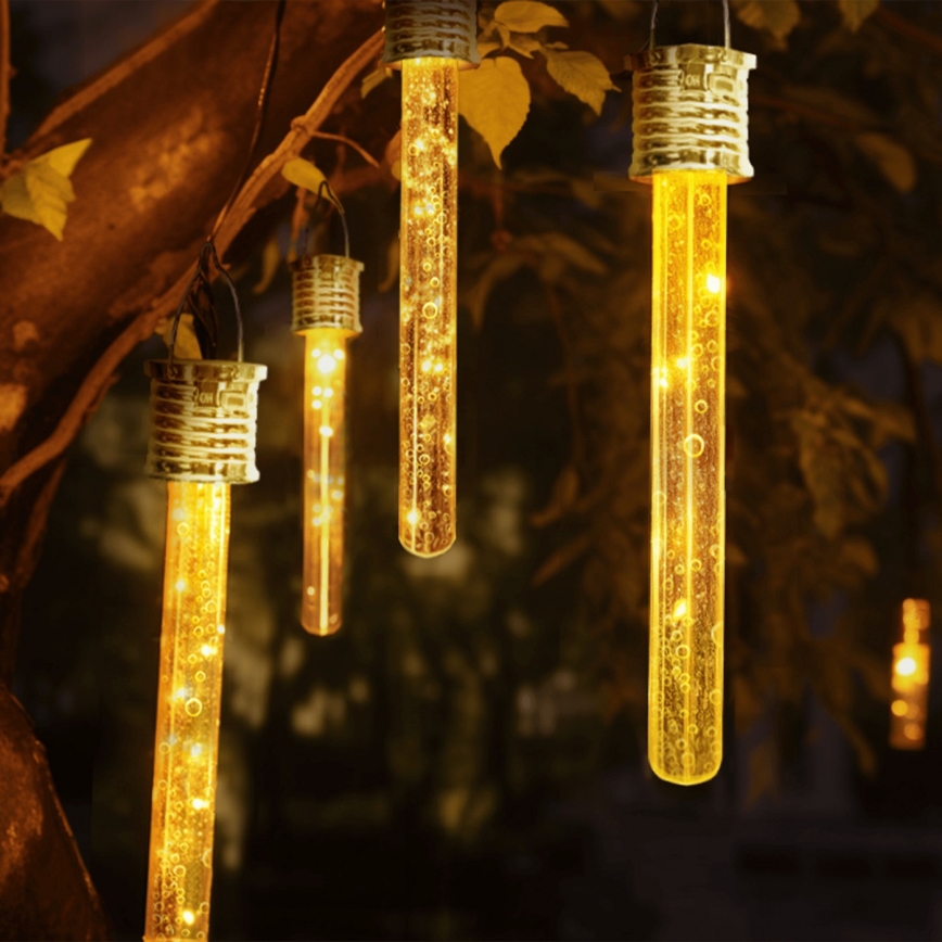 Aigostar - LED Solarna svetilka LED/0,006W/1,2V krom 2700K IP44 40 mAh