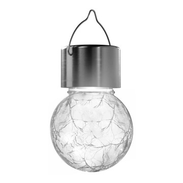 Aigostar - LED Solarna svetilka LED/0,006W/1,2V mat krom 6500K IP44