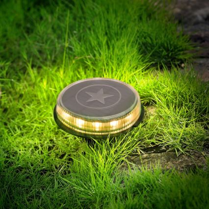 Aigostar - LED Solarna svetilka LED/0,6W/5,5V 24,5 cm 500 mAh 3200K IP66 črna