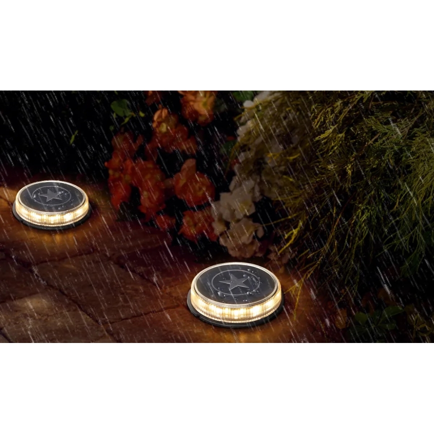 Aigostar - LED Solarna svetilka LED/0,6W/5,5V 24,5 cm 500 mAh 3200K IP66 črna