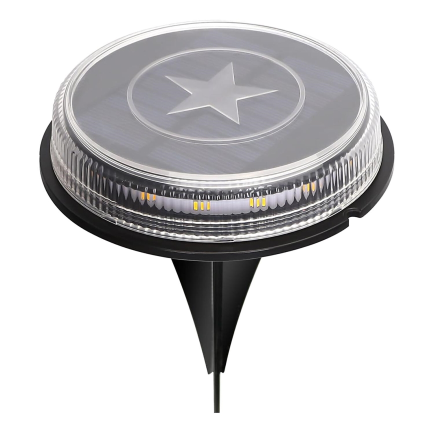 Aigostar - LED Solarna svetilka LED/0,6W/5,5V 24,5 cm 500 mAh 3200K IP66 črna