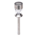 Aigostar - LED solarna svetilka LED/1,2 lm/1,2 V 35,5 cm matiran krom 2700 K IP44 100 mAh