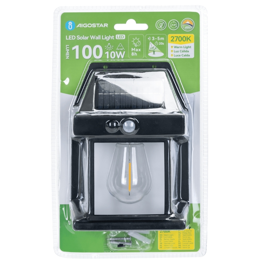Aigostar - LED solarna svetilka LED/10W/3,7V 800 mAh IP65