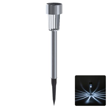 Aigostar - LED solarna svetilka LED/2V IP44 40 mAh matni krom