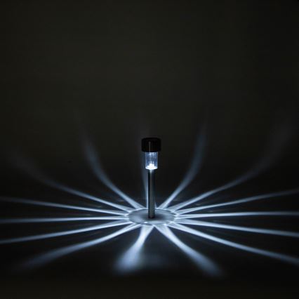 Aigostar - LED solarna svetilka LED/2V IP44 40 mAh matni krom