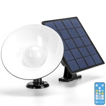 Aigostar - LED Solarna svetilka s senzorjem LED/3,2V 3000K/4000K/6500K IP65 + Daljinski upravljalnik