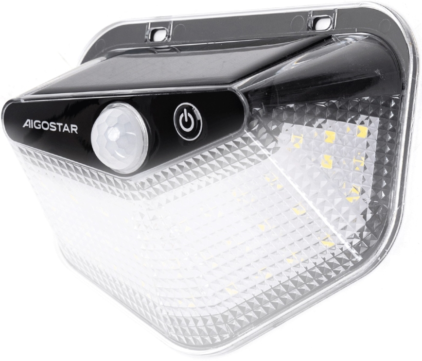 Aigostar - LED solarna svetilka s senzorjem LED/3,7V 6500K 500 mAh IP65 črna