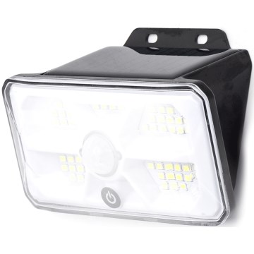 Aigostar - LED solarna svetilka s senzorjem LED/3,7V 6500K 500 mAh IP65 črna