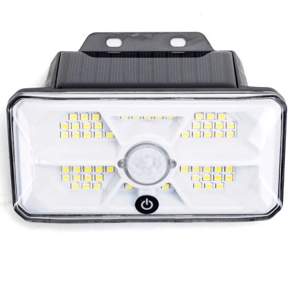 Aigostar - LED solarna svetilka s senzorjem LED/3,7V 6500K 500 mAh IP65 črna