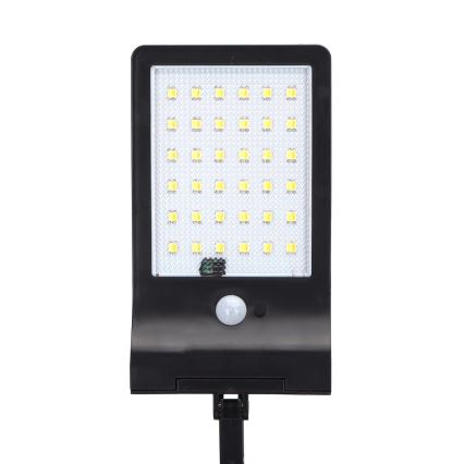 Aigostar - LED Solarna ulična svetilka s senzorjem LED/3W/3,7V1800 mAh IP44 3000/4000/5000K + Daljinski upravljalnik