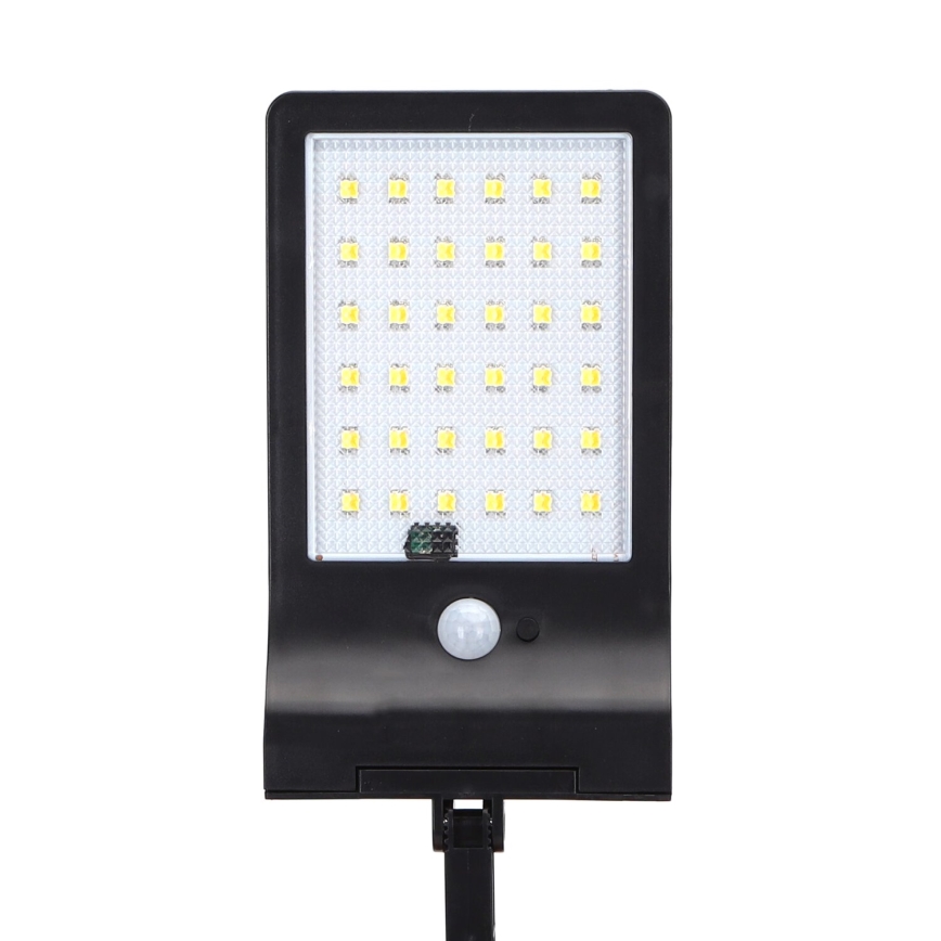 Aigostar - LED Solarna ulična svetilka s senzorjem LED/3W/3,7V1800 mAh IP44 3000/4000/5000K + Daljinski upravljalnik