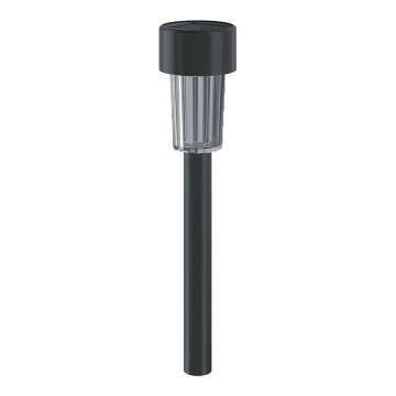 Aigostar - LED Solarna svetilka s senzorjem soumraku LED/0,006W/1,2V 29,5 cm črna 6500K IP44