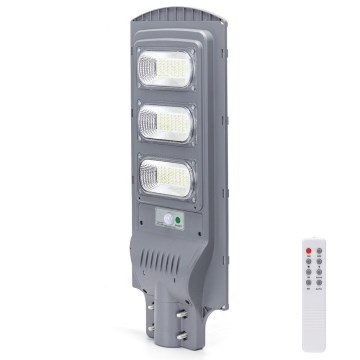 Aigostar - LED Solarna ulična svetilka s senzorjem gibanja in mraka LED/150W/3,2V 15000mAh IP65 6500K + Daljinski upravljalnik