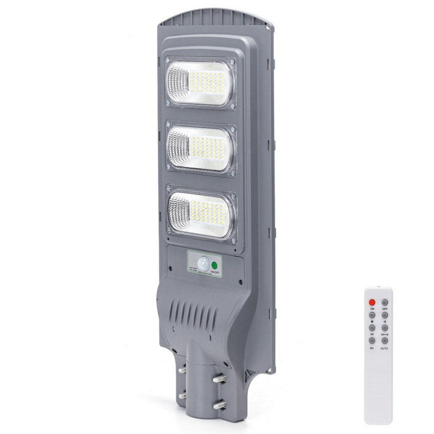 Aigostar - LED Solarna ulična svetilka s senzorjem gibanja in mraka LED/150W/3,2V 15000mAh IP65 6500K + Daljinski upravljalnik