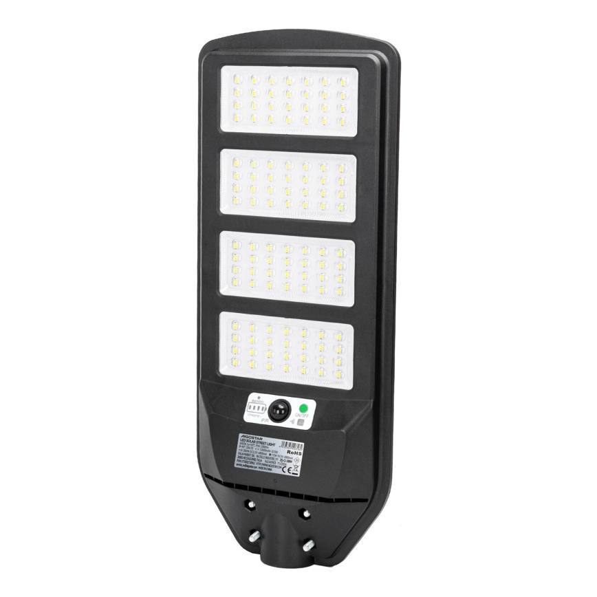 Aigostar - LED Solarna ulična svetilka s senzorjem LED/200W/3,2V 12000mAh IP65 6500K + Daljinski upravljalnik