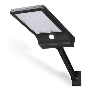 Aigostar - LED Solarna ulična svetilka s senzorjem LED/3W/3,7V1800 mAh IP44 3000/4000/5000K + Daljinski upravljalnik