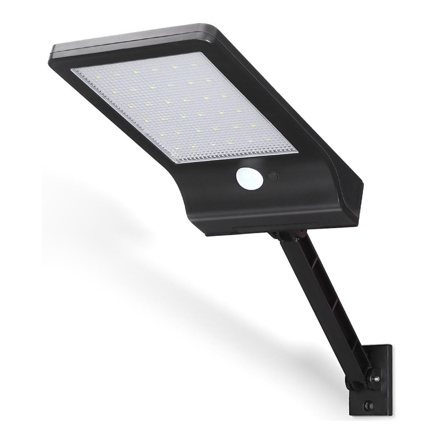 Aigostar - LED Solarna ulična svetilka s senzorjem LED/3W/3,7V1800 mAh IP44 3000/4000/5000K + Daljinski upravljalnik
