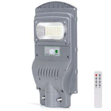 Aigostar - LED Solarna ulična svetilka s senzorjem LED/50W/3,2V 5000mAh IP65 6500K + Daljinski upravljalnik