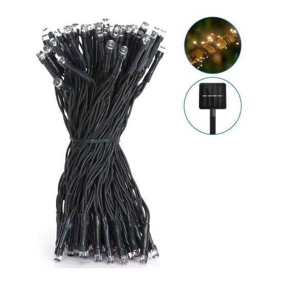 Aigostar - LED Solarna veriga 100xLED/12m 300 mAh IP65 topla bela