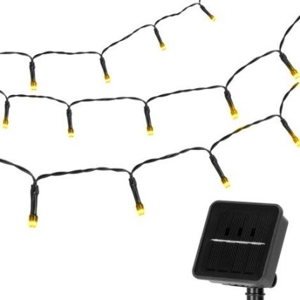Aigostar - LED Solarna veriga 100xLED/12m 300 mAh IP65 topla bela