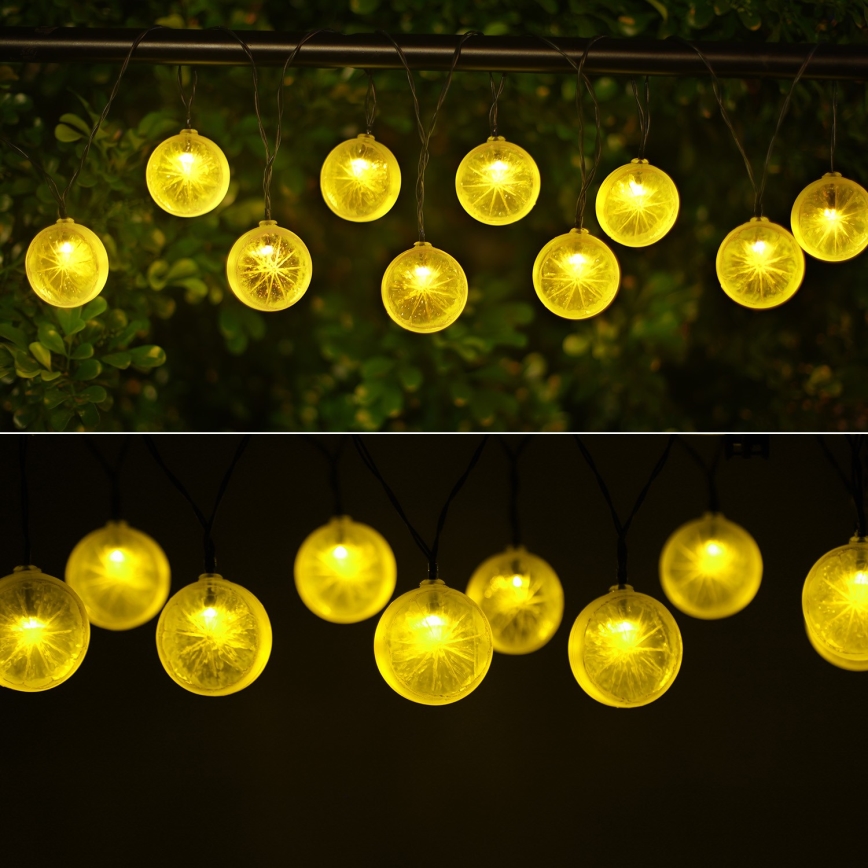 Aigostar - LED Solarna veriga 10xLED/3,8m IP44 600 mAh topla bela