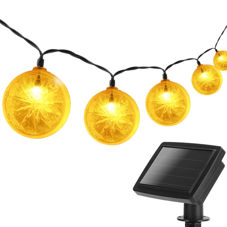 Aigostar - LED Solarna veriga 10xLED/3,8m IP44 600 mAh topla bela