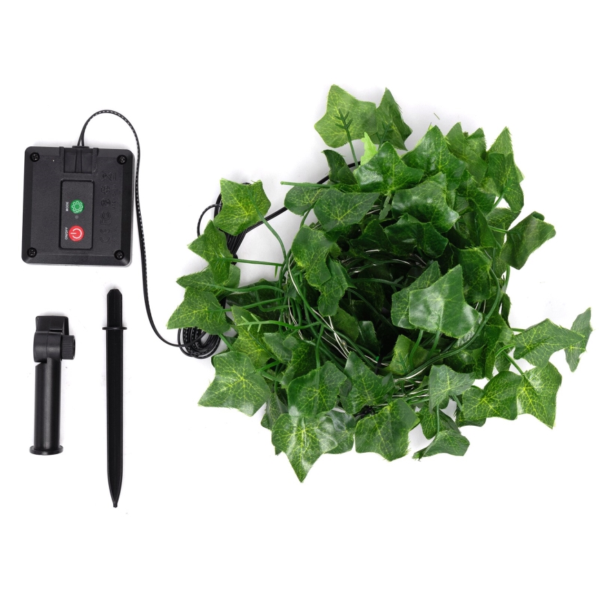 Aigostar - LED Solarna veriga 50xLED/7m IP65 topla bela ivy