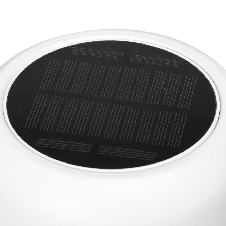 Aigostar - LED Solarna zatemnitvena polnilna namizna svetilka LED/3W/5V 2200mAh bela IP54