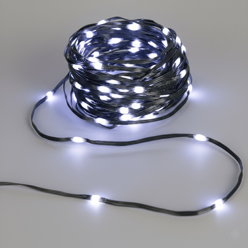 Aigostar - LED solarni božični niz 500xLED/8 funkcij 52m IP65 hladno bela 1200 mAh