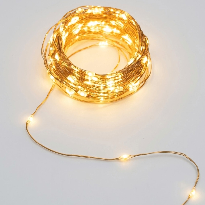Aigostar - sončna LED božična veriga 500xLED/8 funkcij 52m IP65 topla bela 1200 mAh