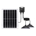 Aigostar - LED solarni lestenec 2xLED/70W/12V 12000 mAh 6500K IP65 premer 23,5 cm + z daljinskim upravljalnikom