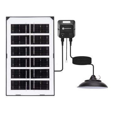 Aigostar - LED solarni lestenec LED/35W/12V 3000 mAh 6500K IP65 premer 15 cm + daljinski upravljalnik
