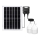 Aigostar - LED Solarni lestenec s senzorjem 2xLED/70W/12V 12000 mAh 6500K pr. 12 cm + Daljinski upravljalnik