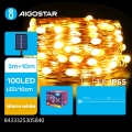 Aigostar - LED solarni  niz 100xLED/8 funkcij 12m 800 mAh IP65 topla bela