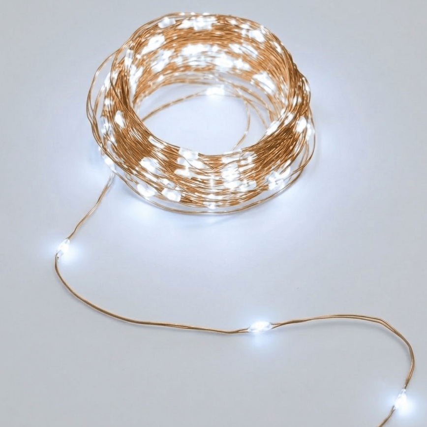 Aigostar - LED sončna veriga 200xLED/8 funkcij 22 m IP65 hladna bela 800 mAh
