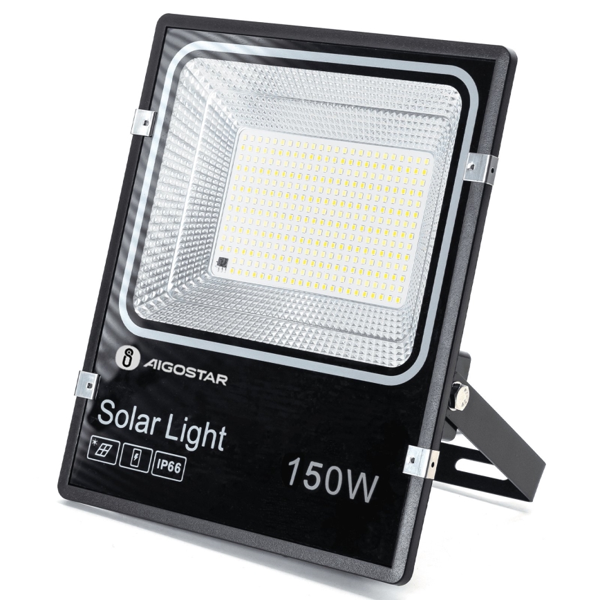 Aigostar - LED sončni reflektor LED/150W/3,2V 3000mAh 3000K/4000K/6500K IP66 + daljinski upravljalnik