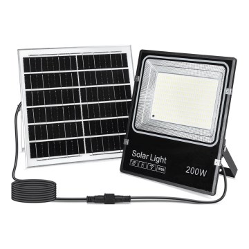Aigostar - LED solarni reflektor LED/200W/3,2V 3600mAh 3000K/4000K/6500K IP66 + daljinski upravljalnik