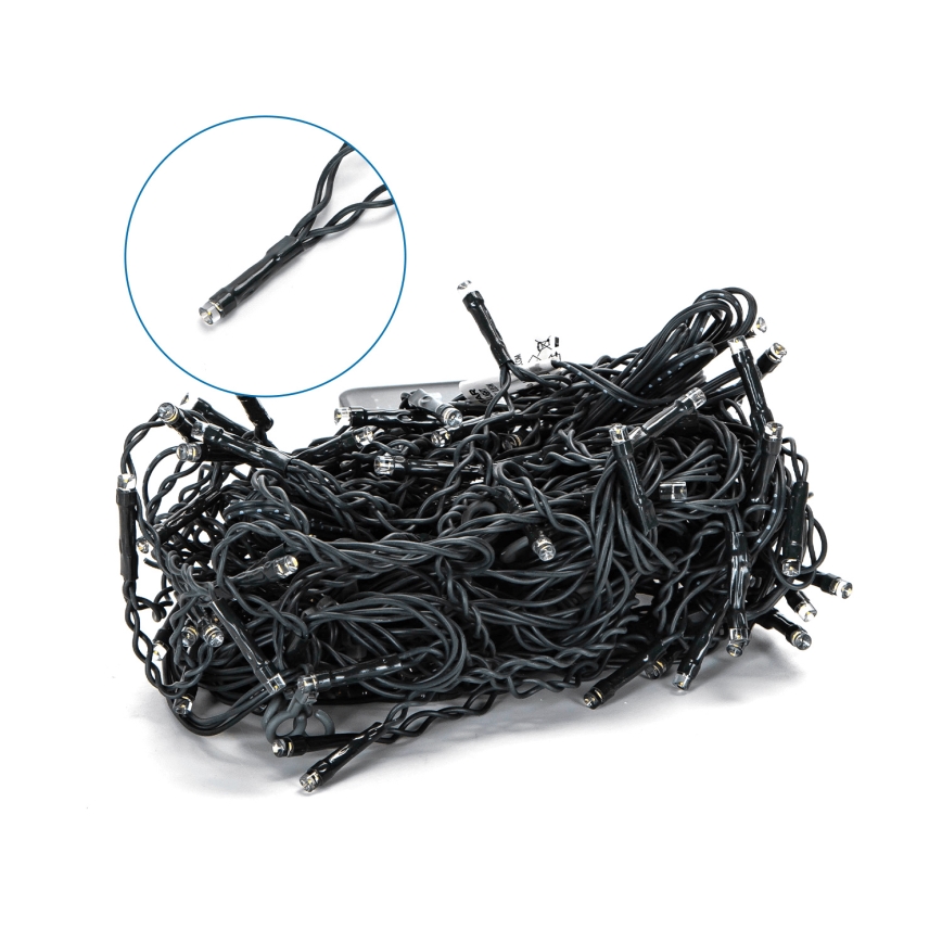 Aigostar - LED sončni niz 100xLED/8 načinov 8x0,6m 500 mAh IP65 hladna bela