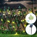 Aigostar - LED sončna dekoracija 56xLED/2x0,4m IP65 300 mAh topla bela ivy