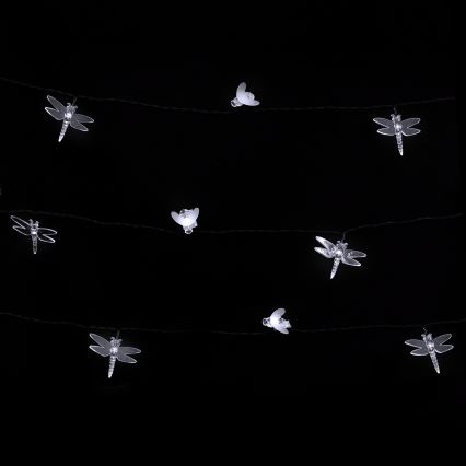 Aigostar - LED solarni dekorativni niz 50xLED/8 funkcij 10 m 800 mAh IP65 hladna bela