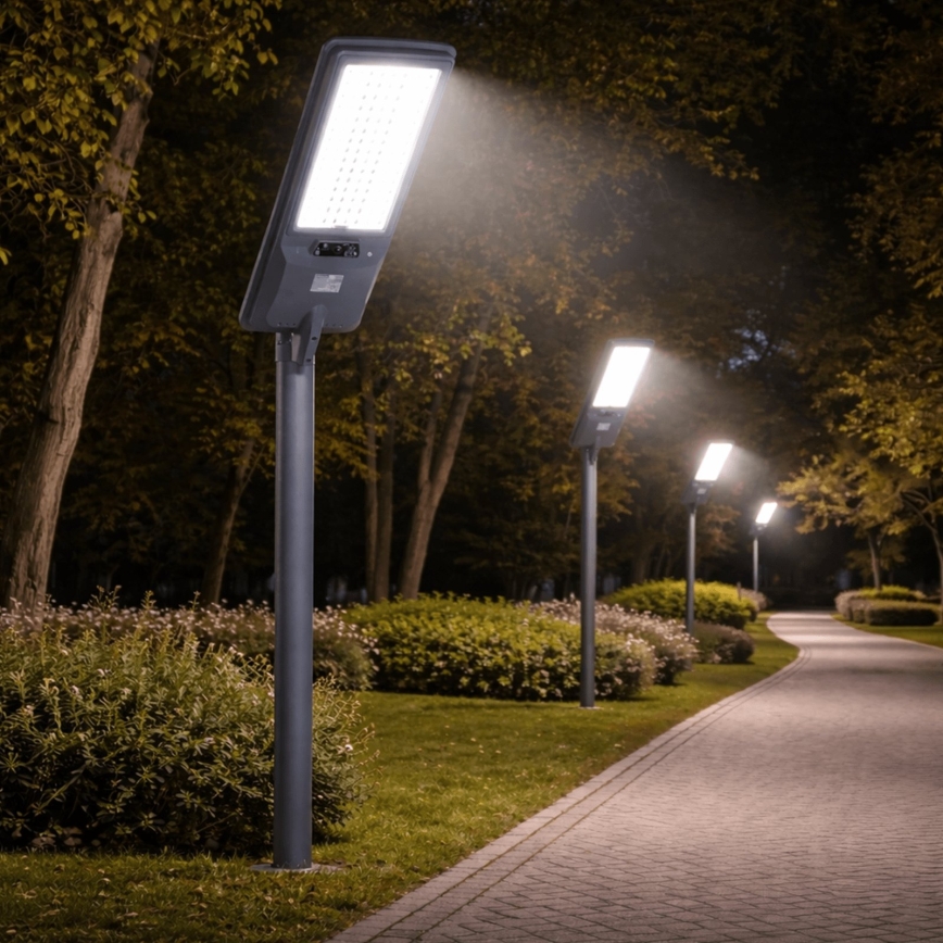 Aigostar - LED sončna ulična svetilka s senzorjem LED/400W/3,2V 4800mAh + daljinski upravljalnik