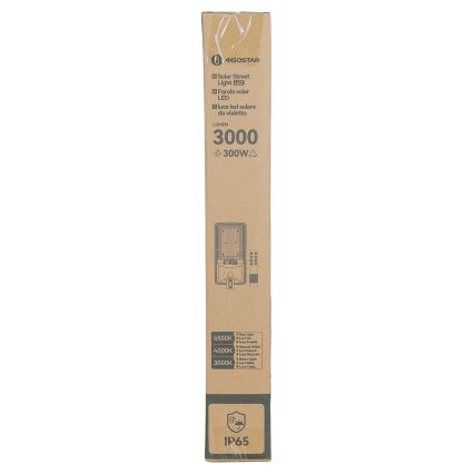 Aigostar - LED sončna ulična svetilka s senzorjem LED/400W/3,2V 4800mAh + daljinski upravljalnik