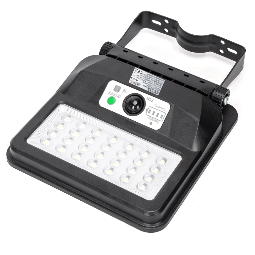 Aigostar - LED sončna ulična svetilka s senzorjem LED/50W/3,2V 1000mAh 6500K + daljinski upravljalnik