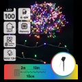 Aigostar - LED sončni božični niz 100xLED/8 funkcij 12m IP65 večbarven 800 mAh
