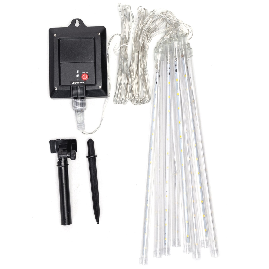 Aigostar - LED sončni božični niz 192xLED/8m IP65 1200 mAh topla bela