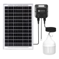 Aigostar - LED sončni lestenec LED/70W/12V 6000 mAh 6500K IP65 premer 12 cm + daljinski upravljalnik