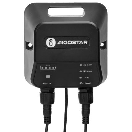 Aigostar - LED sončni lestenec s senzorjem 2xLED/35W/12V 6000 mAh 6500K IP65 premer 15 cm + daljinski upravljalnik