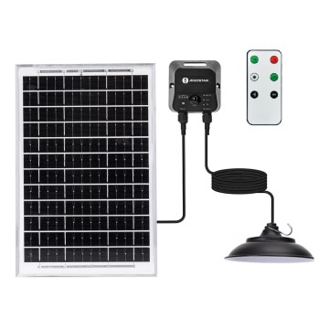 Aigostar - LED sončni lestenec s senzorjem ED/70W/12V 6000 mAh 6500K premer 23,5 cm + daljinski upravljalnik